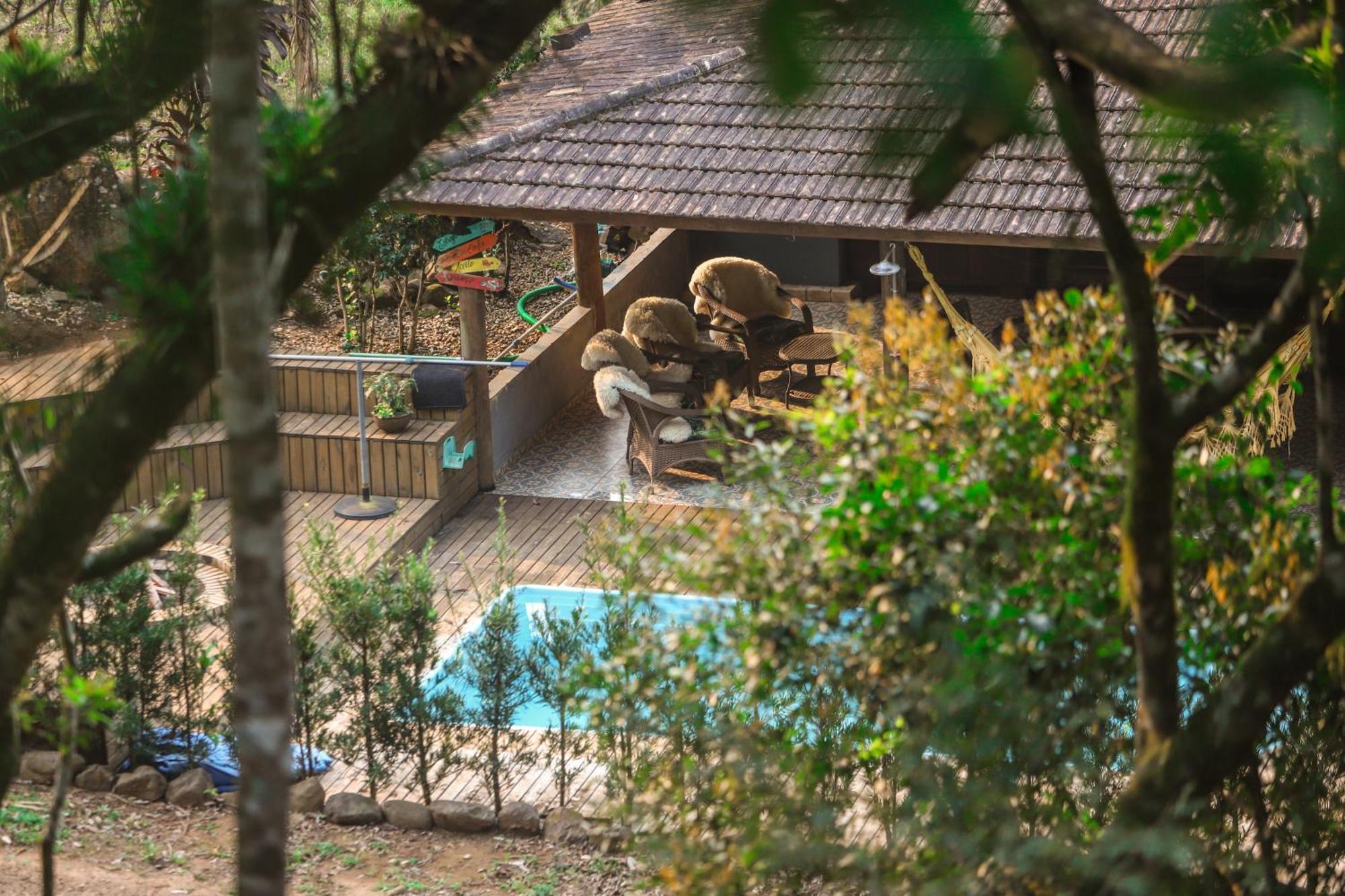Chale Casa De Pedra, Vivenda Serra Velha, Chales De Montanha Timbe do Sul Esterno foto