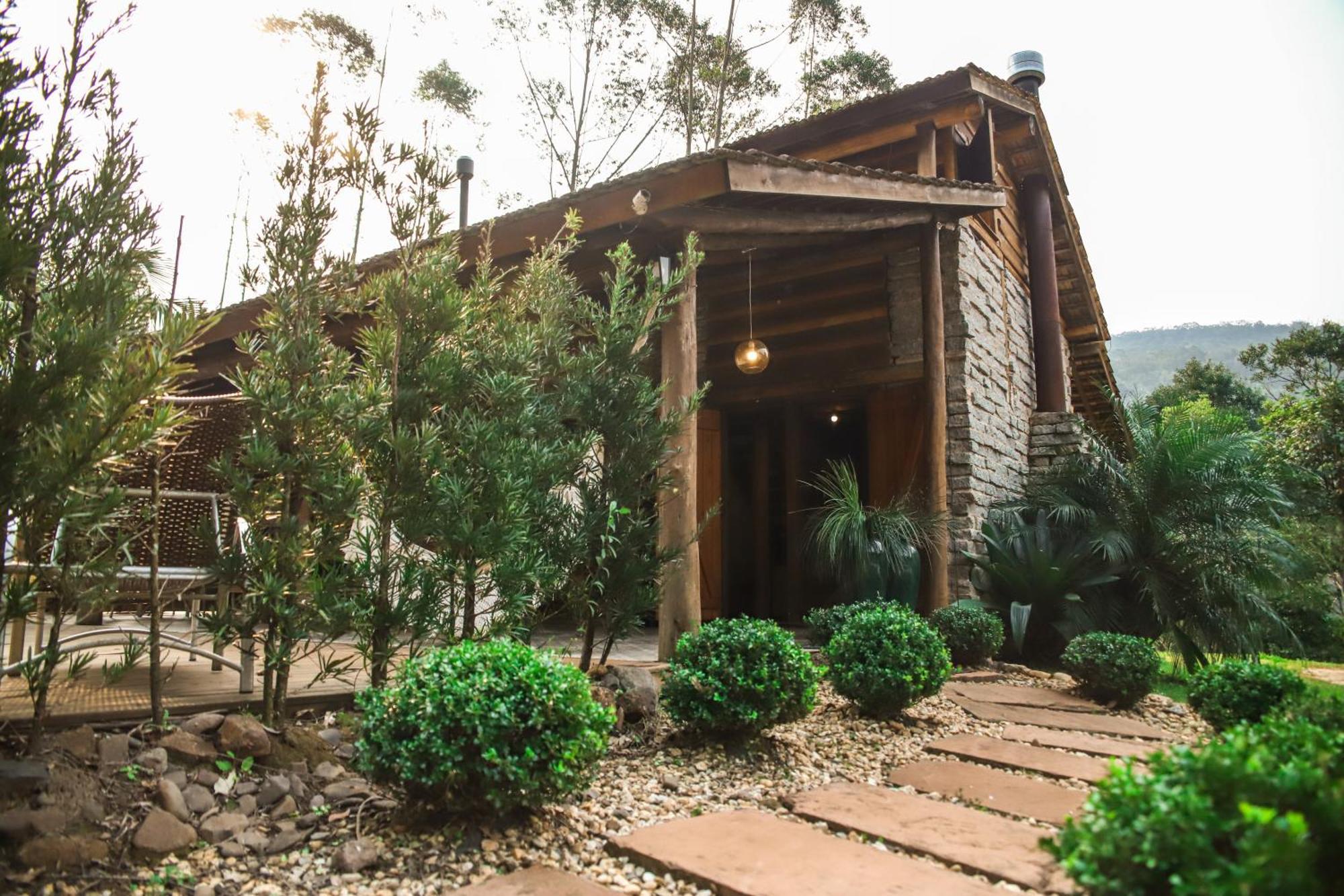 Chale Casa De Pedra, Vivenda Serra Velha, Chales De Montanha Timbe do Sul Esterno foto