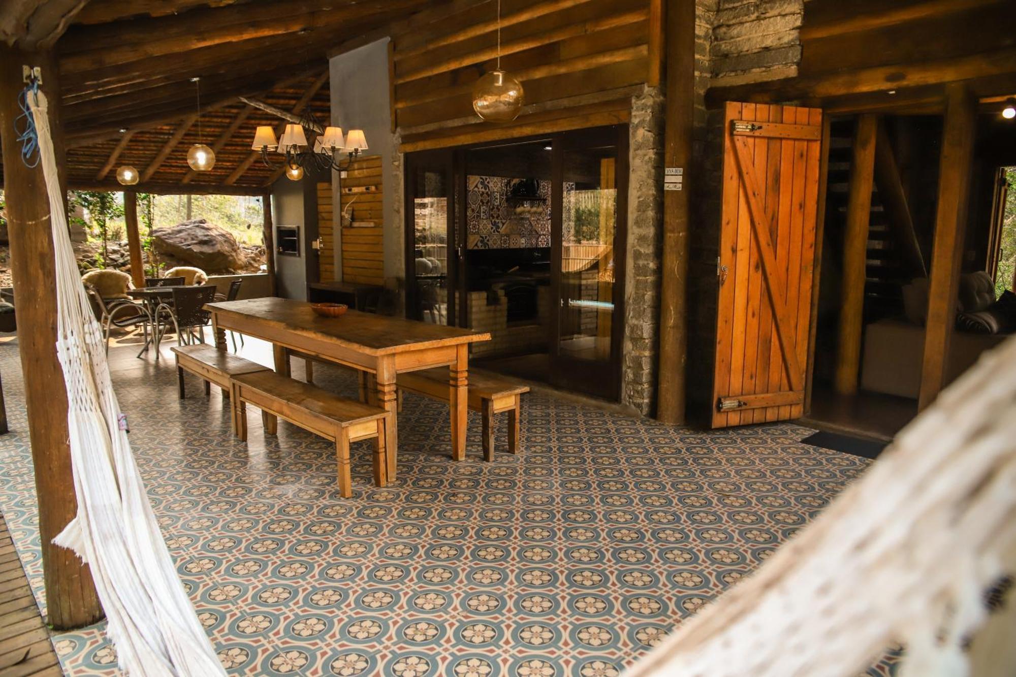 Chale Casa De Pedra, Vivenda Serra Velha, Chales De Montanha Timbe do Sul Esterno foto
